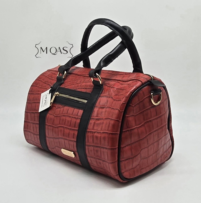 Red Leather Ladies Bag