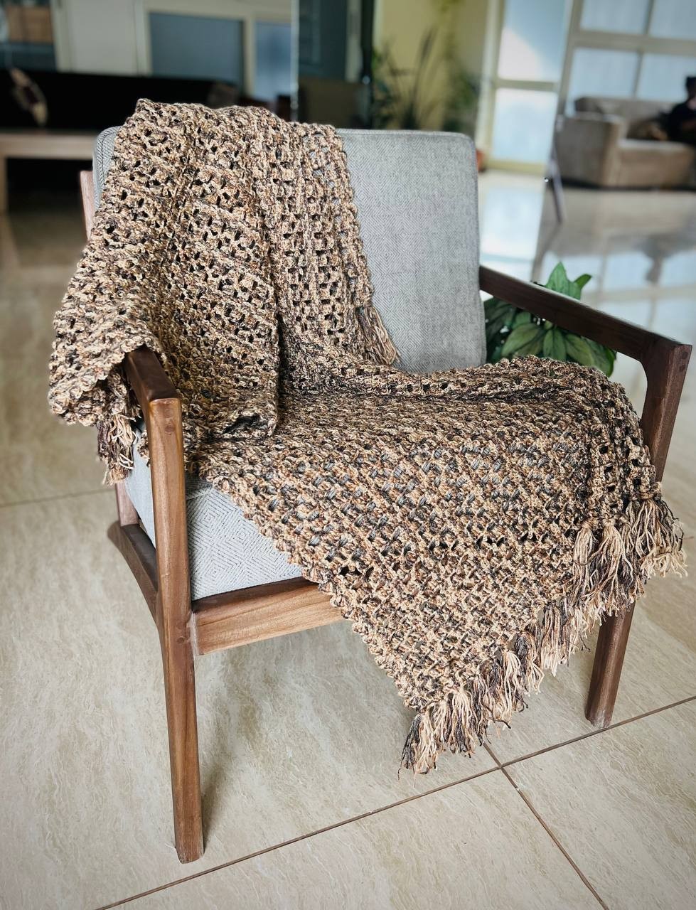 Crochet throw