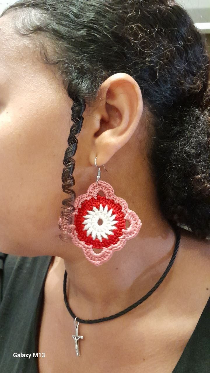 Crochet earring