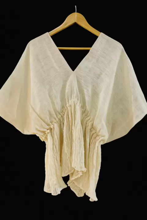 Handwoven poplum top