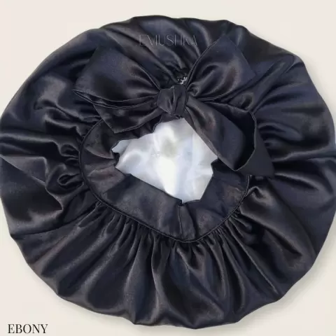 Emushka satin bonnet