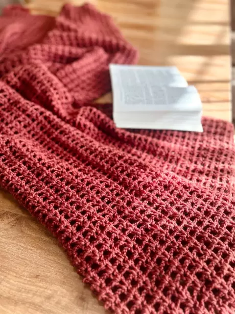 Crochet throw